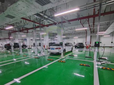 280 units of 11 kW underground parking charging station project case study from GREENOVA.